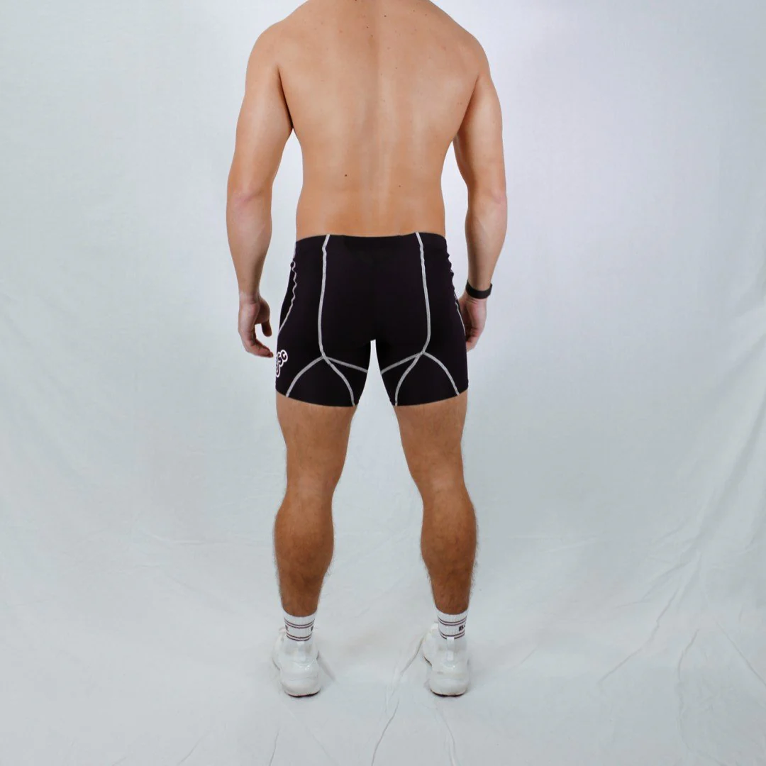 Athlete Compression Half Quad Shorts Mens - Image 3