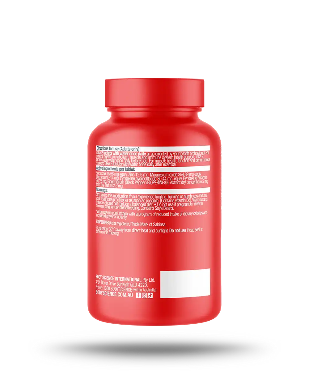 Zinc Magnesium Vitamin B6 60 Tablets - Image 4